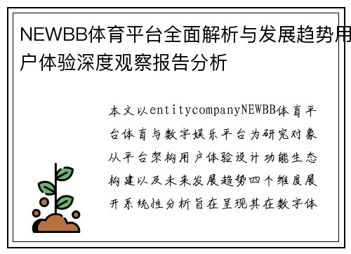 NEWBB体育平台全面解析与发展趋势用户体验深度观察报告分析 NEWBB体育平台全面解析与发展趋势用户体验深度观察报告分析